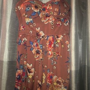 Pink Floral Jumpsuit